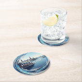 Stockholm Schweden Reisen Runder Pappuntersetzer (Vor Ort)