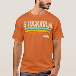 Stockholm Schweden Retro T-Shirt
