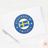 Stockholm Schweden Runder Aufkleber (Umschlag)