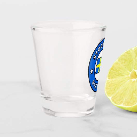 Stockholm Schweden Schnapsglas (Links)