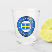 Stockholm Schweden Schnapsglas (Vorderseite)