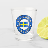 Stockholm Schweden Schnapsglas (Vorderseite)