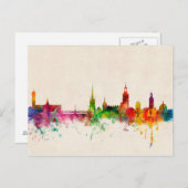 Stockholm Schweden Skyline Postkarte (Vorne/Hinten)