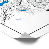 Stockholm Schweden Stadtkarte Einfach Poster (Ecke)