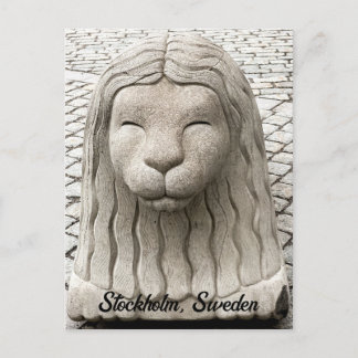 Stockholm Schweden Stone Lion Old Town Personalize Postkarte