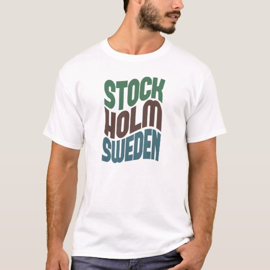 Stockholm Schweden T - Shirt (Vorderseite)