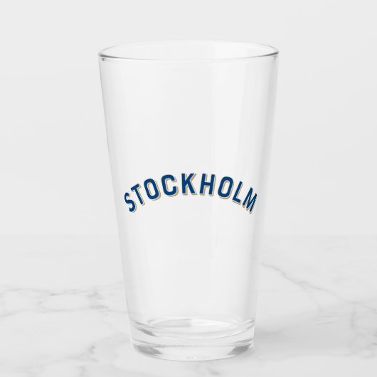 Stockholm, Schweden Vintag Arch Glas (Vorderseite)