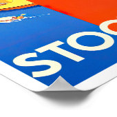 Stockholm Schweden Vintage Reise Poster (Ecke)