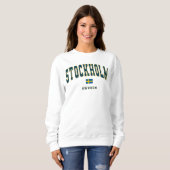 Stockholm Schweden Vintage Uni Stil Sweatshirt (Vorne ganz)