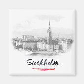 Stockholm - Skyline Magnet (Vorne)