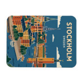 Stockholm Skyline Schweden Magnet (Horizontal)