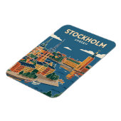 Stockholm Skyline Schweden Magnet (Linke Seite)