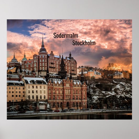 Stockholm, Sodermalm Island Poster (Vorne)