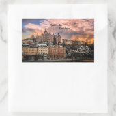 Stockholm, Sodermalm Island Rechteckiger Aufkleber (Tasche)