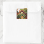Stockholm, Södermalm, Schweden Quadratischer Aufkleber (Tasche)