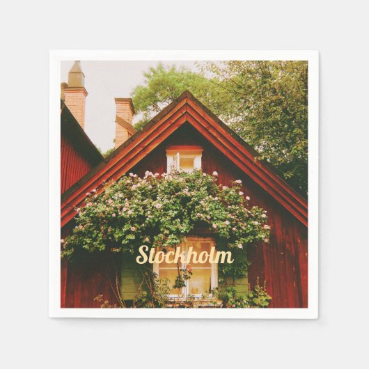 Stockholm, Södermalm, Schweden Serviette (Vorderseite)