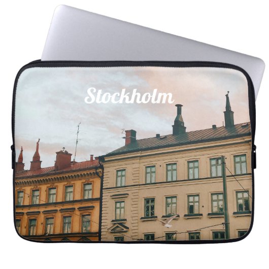 Stockholm Södermalm Stadtansicht Laptopschutzhülle (Vorderseite)