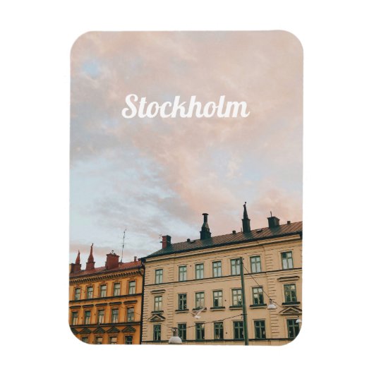 Stockholm Södermalm Stadtansicht Magnet (Vertikal)