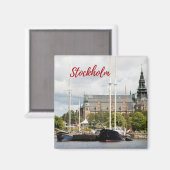 Stockholm Souvenir Magnet (Vorderseite/Rückseite)
