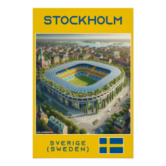 Stockholm Stadium - Ecological Design Poster