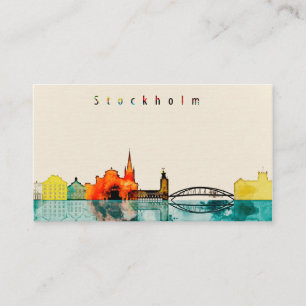 Stockholm-Stadt-Skyline Visitenkarte