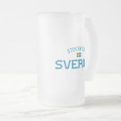 Stockholm Sverige (Schweden) Mattglas Bierglas (VorderseiteRechts)