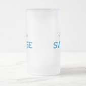 Stockholm Sverige (Schweden) Mattglas Bierglas (Mittel)