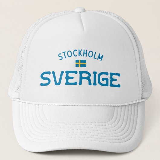 Stockholm Sverige (Schweden) Truckerkappe (Vorderseite)