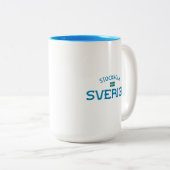 Stockholm Sverige (Schweden) Zweifarbige Tasse (VorderseiteRechts)