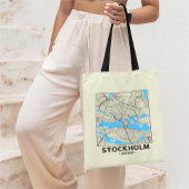 Stockholm, Sweden City Map Tote Bag Tragetasche