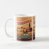 Stockholm Sweden Reise Vintage Geschenke und Souve Kaffeetasse (Links)