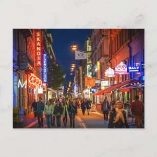 Stockholm Sweden Street Scene Postkarte