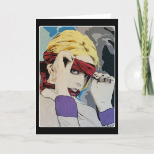 'Stockholm-Syndrom' Gemälde an einem Dankeskarte