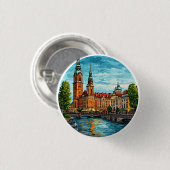 Stockholm Vibranly Cityscape Button (Vorne & Hinten)