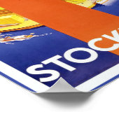 Stockholm Vintage Travel Poster (Ecke)