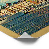 Stockholm Vintage Travel Poster (Ecke)