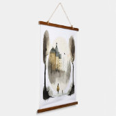 Stockholm Wandteppich Mit Holzrahmen (Gewinkelt)