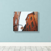 Stockholmer Altstadt Leinwanddruck (Insitu (Holzboden))