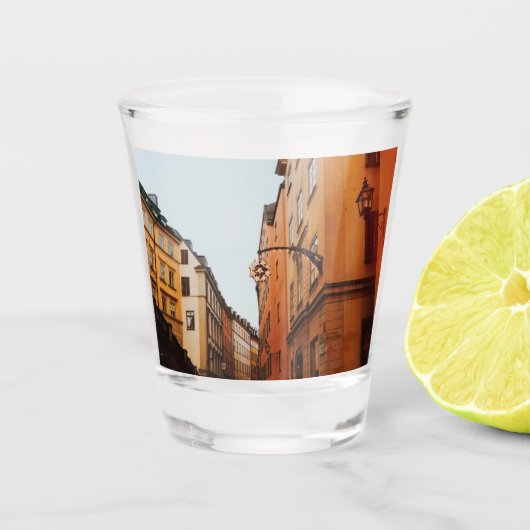 Stockholmer Altstadt Schnapsglas (Vorderseite)
