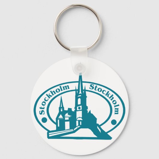 Stockholmer Briefmarke Schlüsselanhänger (Vorderseite)
