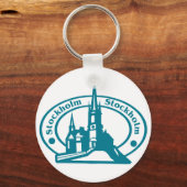 Stockholmer Briefmarke Schlüsselanhänger (Vorderseite)