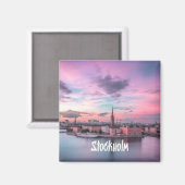 Stockholmer Hauptstadt Schweden Night Skyline Magnet (Vorderseite/Rückseite)
