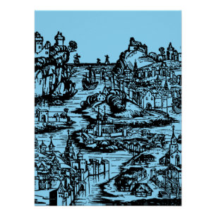 Stockholmer Hauptstadt und bevölkerungsreichste St Poster