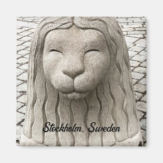 Stockholmer Löwenstatue Schweden personalisieren Magnet