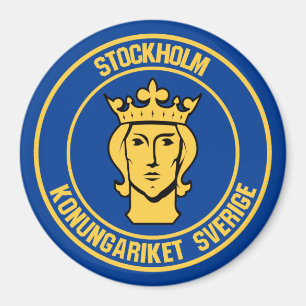 Stockholmer Rundemblem Magnet