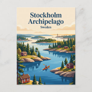 Stockholmer Schären Schweden Postkarte