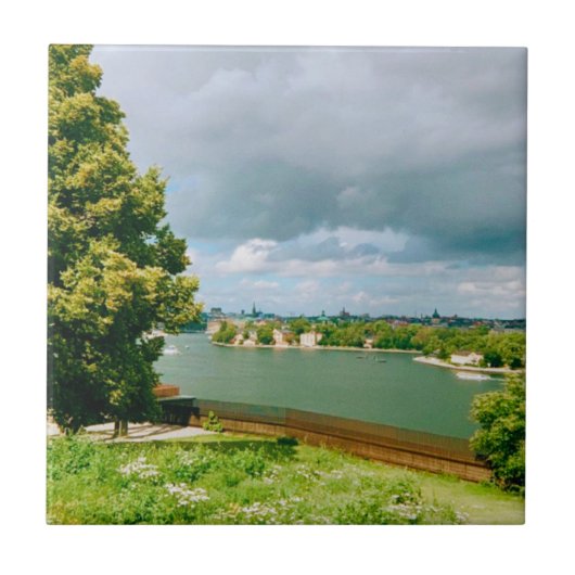 Stockholmer Stadtbild Fliese (Vorderseite)