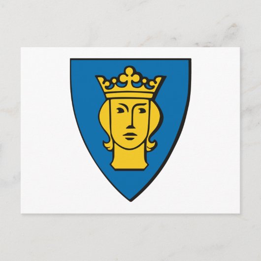 Stockholmer Wappen Postkarte (Vorderseite)