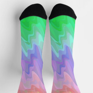 Stöckige, strahlende Socken