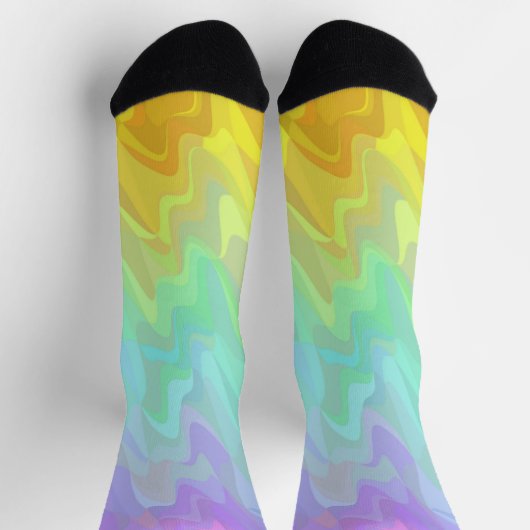 Stöckige, strahlende Socken (Oben)